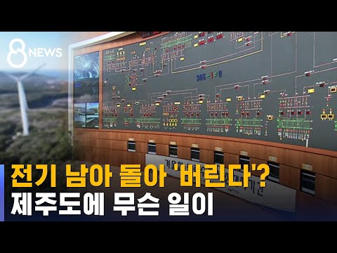 전기 남아 버릴 정도…신재생 '모범지대' 제주도에 무슨 일? / SBS 8뉴스