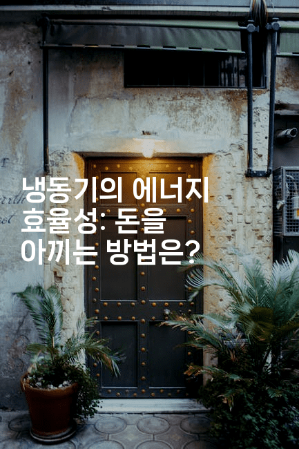 냉동기의 에너지 효율성: 돈을 아끼는 방법은?2-테크박스