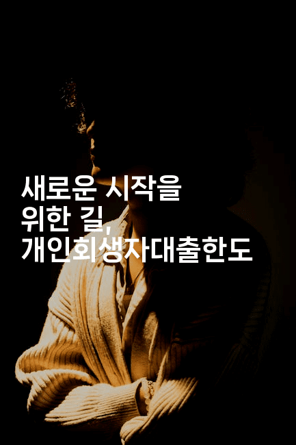 새로운 시작을 위한 길, 개인회생자대출한도-테크박스