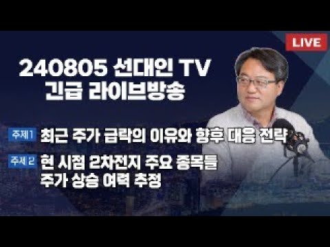 (긴급 라방) 최근 주가 급락의 이유와 향후 대응 전략 +현 시점 2차전지 주요 종목들 주가 상승 여력 추정