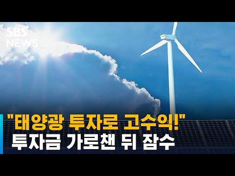 "신재생 에너지 투자로 고수익"…투자금 가로챈 뒤 잠적 / SBS