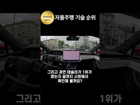 자율주행자동차 업체 순위는?